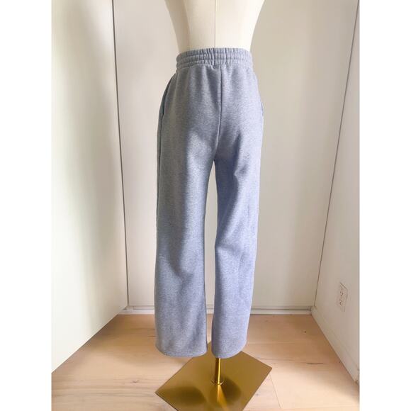 Womens Sweatpants Size Small Grey High Waist Flared fit pockets - Picture 4 of 8